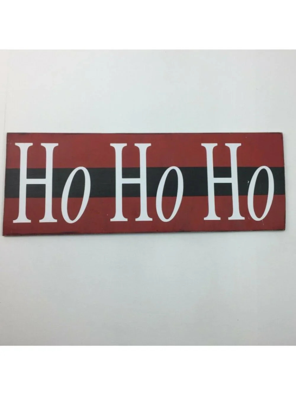 Home Decor Reversible Holiday Sign Thanksgiving Christmas Gobble Ho Ho Ho Red